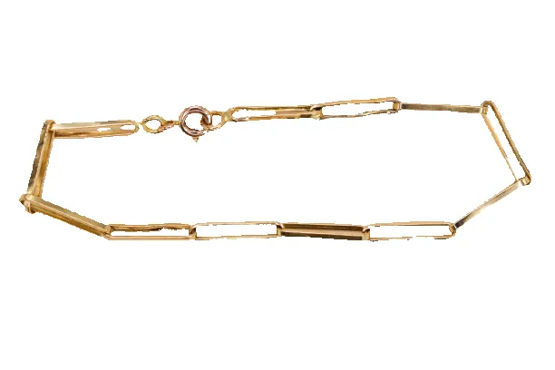 Bracelet maille trombone en or jaune 18 carats sold by 58 Facettes