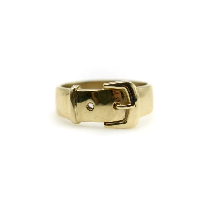 Bague boucle de ceinture d’inspiration victorienne en or 14K made by 58 Facettes
