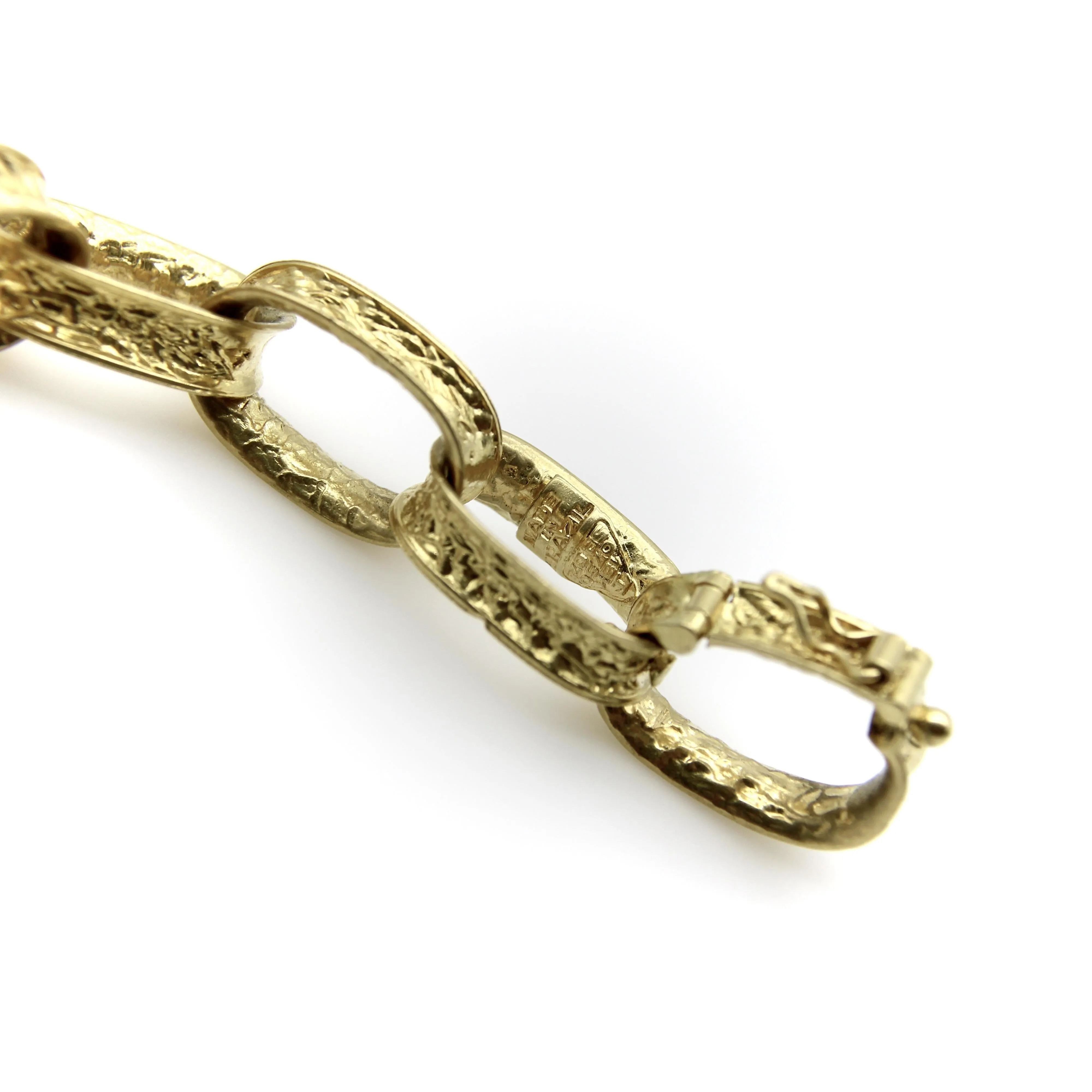 Bracelet vintage à maillons ovales en or jaune 18 carats sold by 58 Facettes product image thumbnail 5