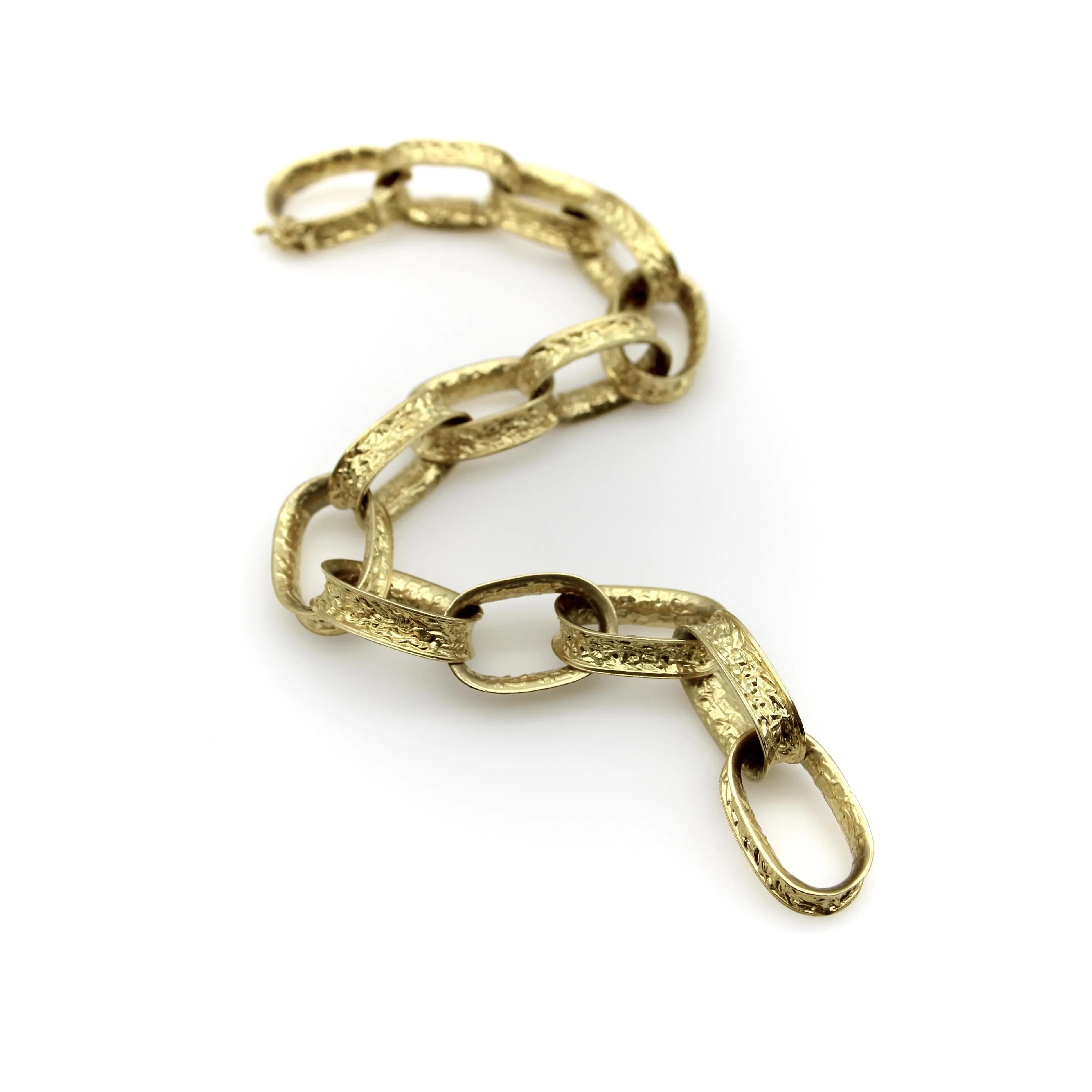 Bracelet vintage à maillons ovales en or jaune 18 carats sold by 58 Facettes product image thumbnail 4