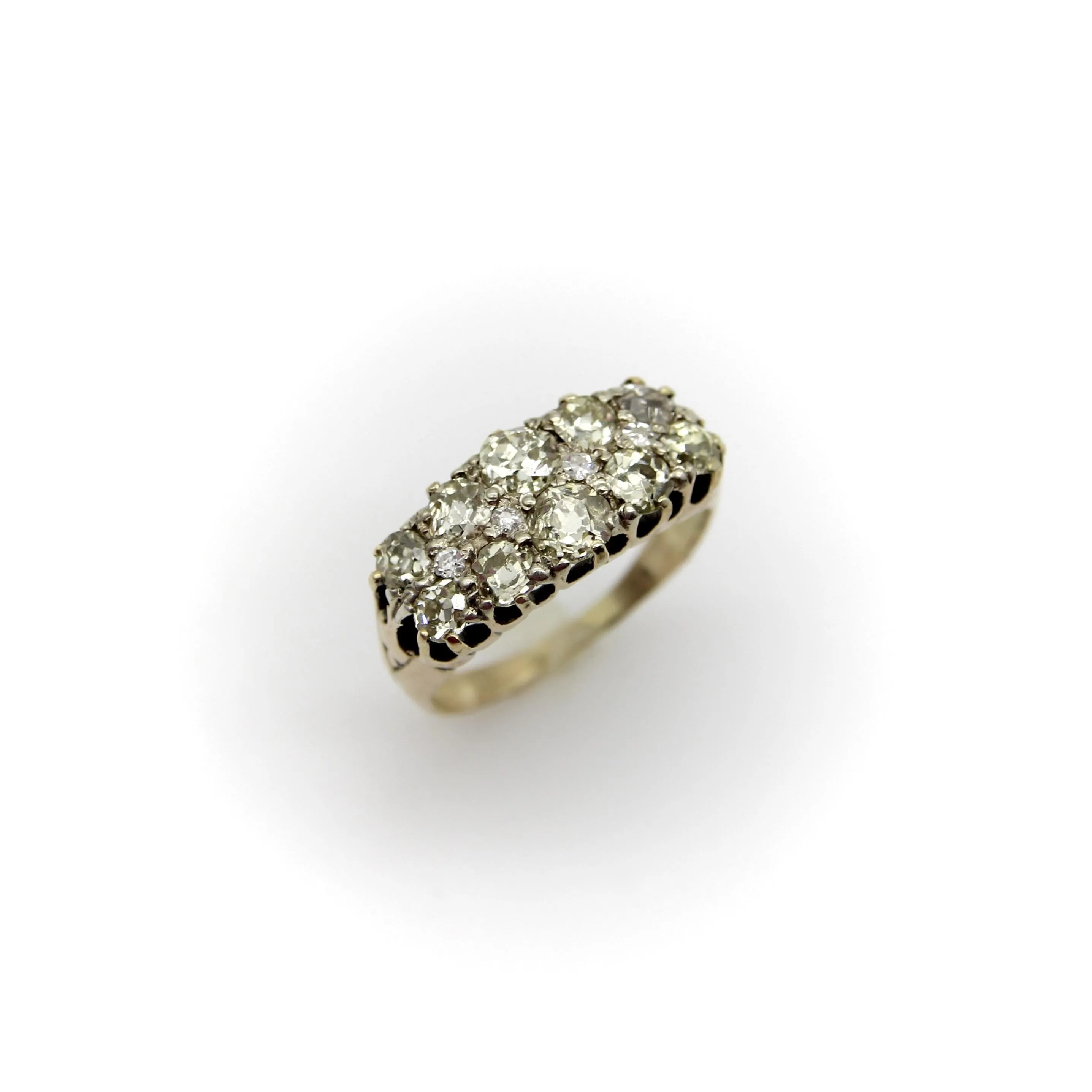 Bague victorienne - Motif allongé en or 18 carats et diamants taille ancienne sold by 58 Facettes product image thumbnail 3