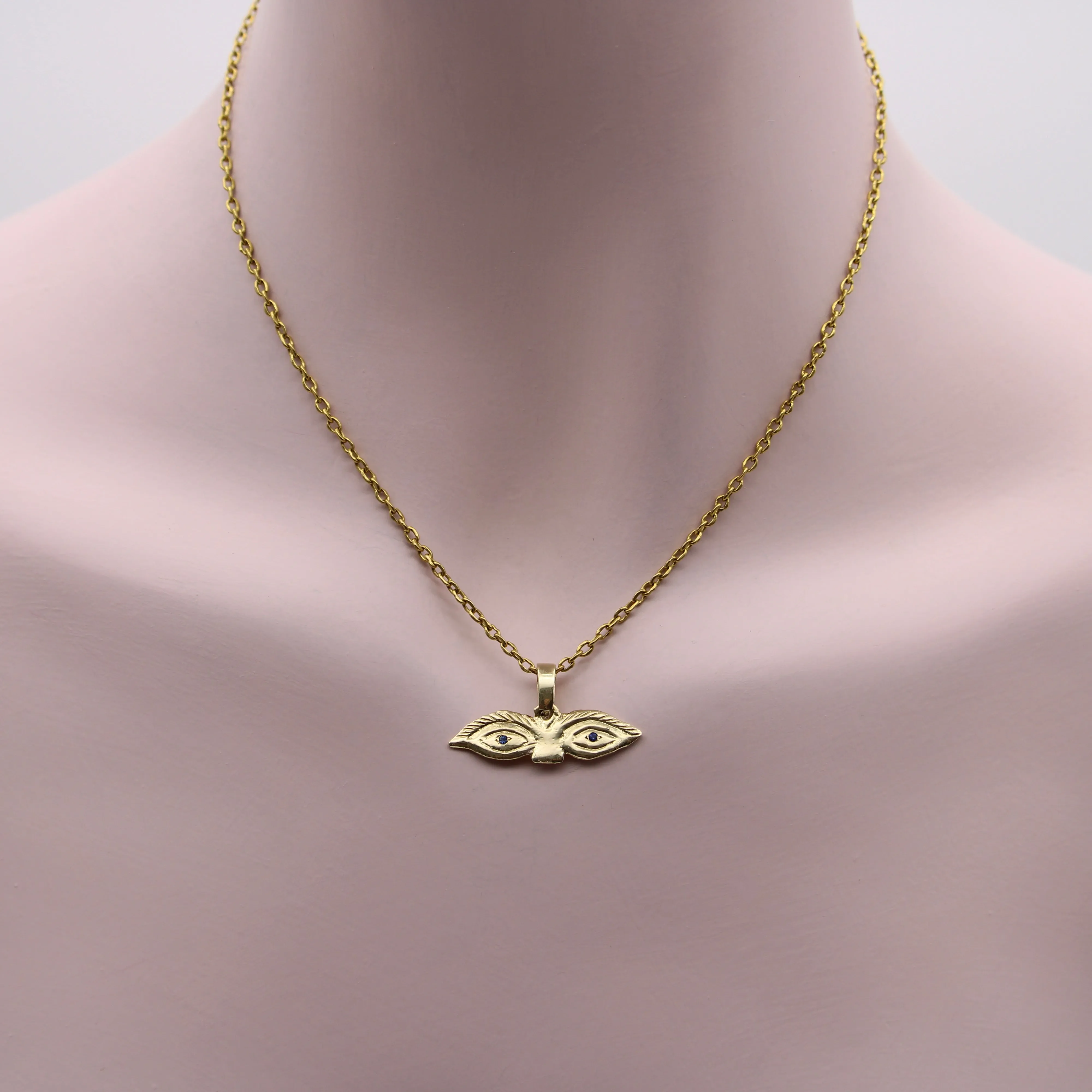 Signature - Pendentif charm œil Milagro en or jaune 14K saphirs sold by 58 Facettes product image thumbnail 2
