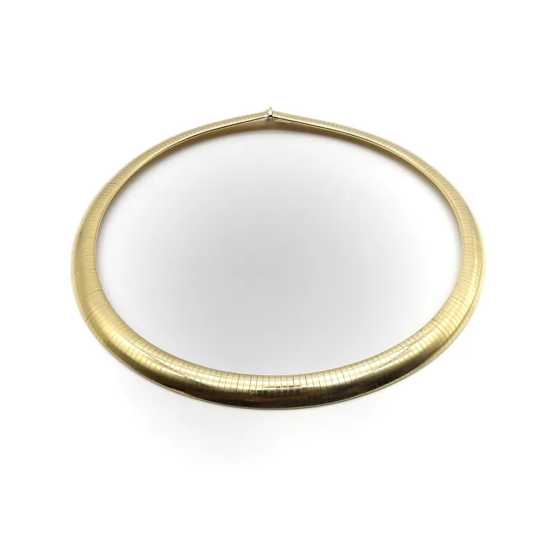 Collier oméga vintage large en or 14K made by 58 Facettes