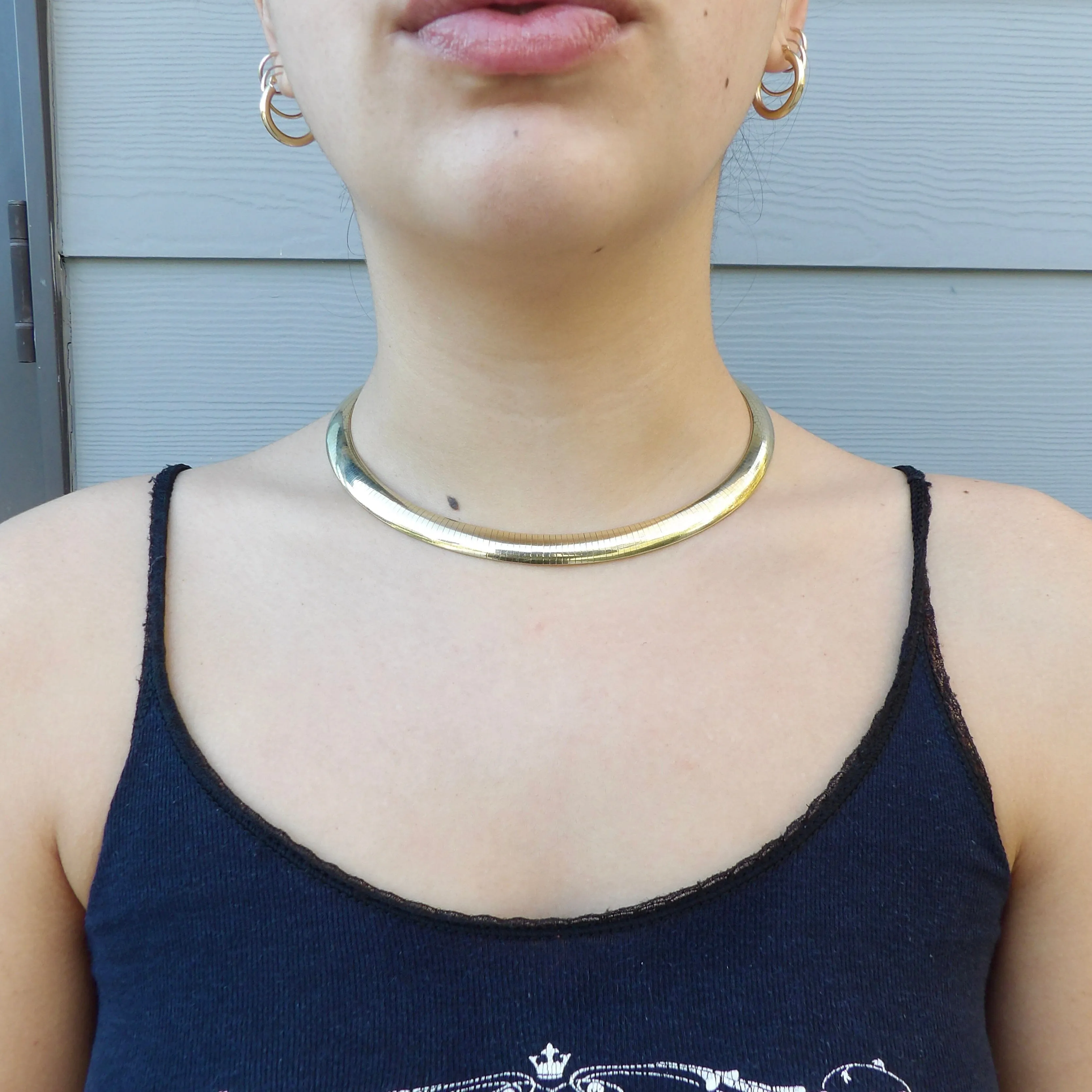 Collier oméga vintage large en or 14K sold by 58 Facettes product image thumbnail 2