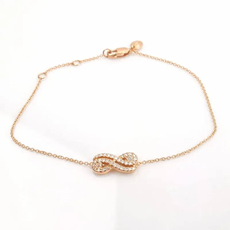 Guérin - Bracelet en or rose 18 carats et diamants sold by 58 Facettes