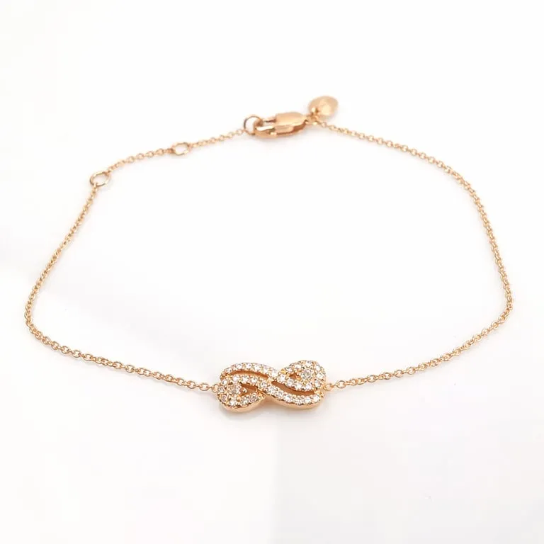 Guérin - Bracelet en or rose 18 carats et diamants sold by 58 Facettes