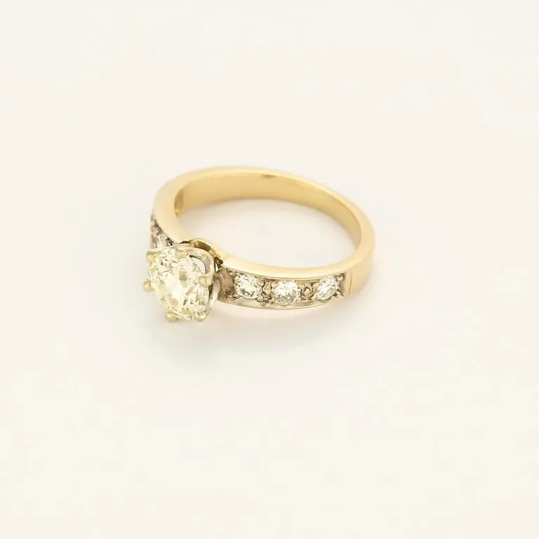 Bague en or blanc et or jaune, diamants sold by 58 Facettes product image thumbnail 3