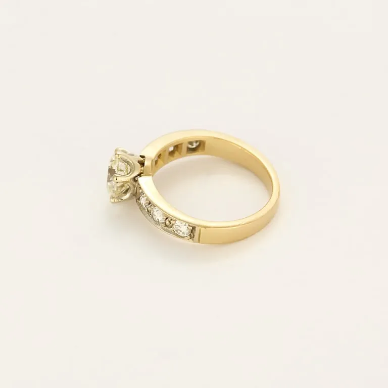 Bague en or blanc et or jaune, diamants sold by 58 Facettes product image thumbnail 4