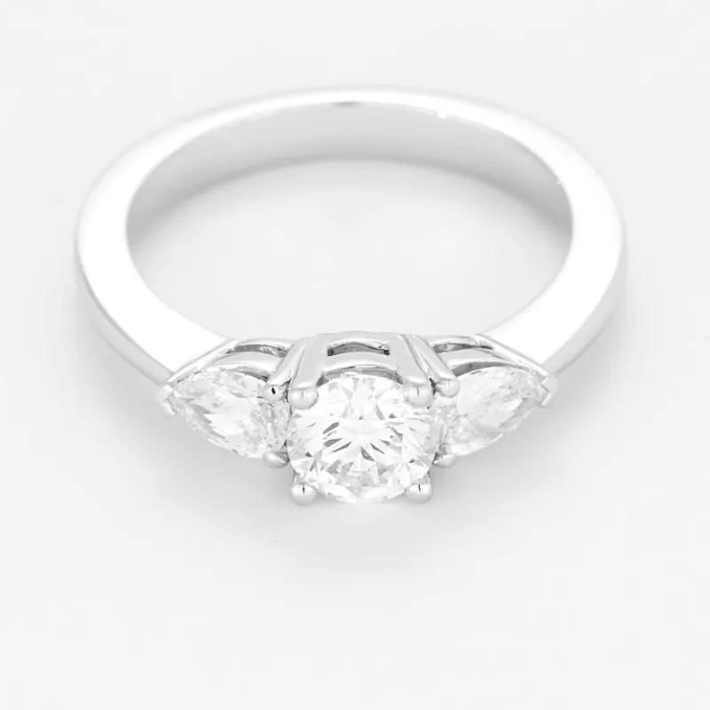 Bague solitaire en or blanc et diamant made by 58 Facettes