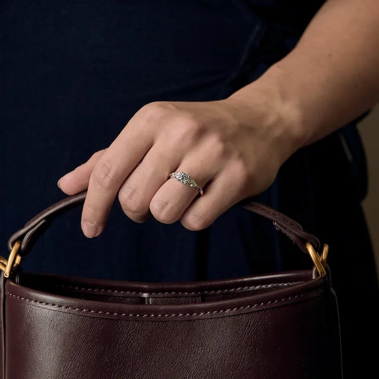 Bague solitaire en or blanc et diamant sold by 58 Facettes product image thumbnail 2