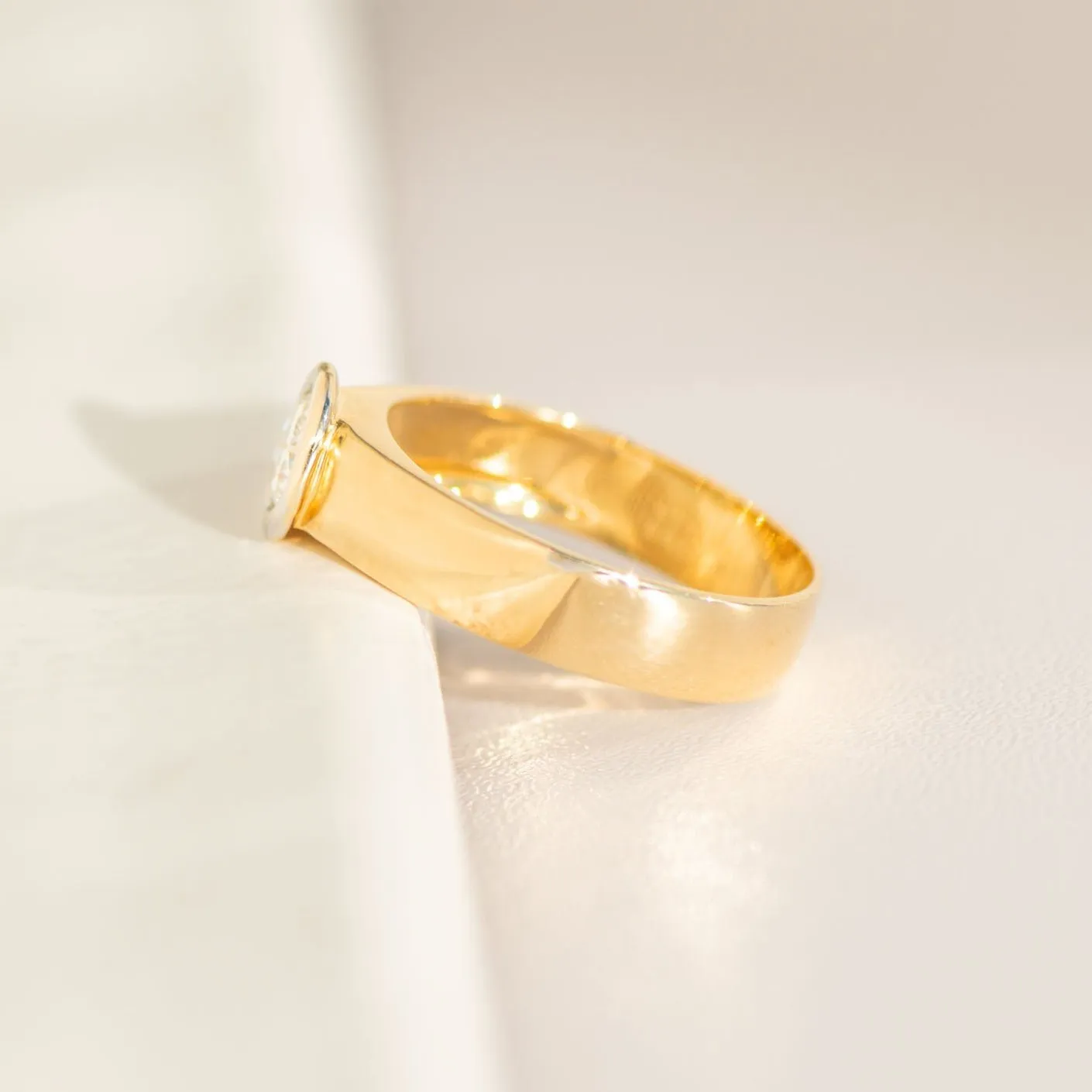 Solitär-Ring - Bague en or jaune 14K diamant 0,52 ct sold by 58 Facettes product image thumbnail 5