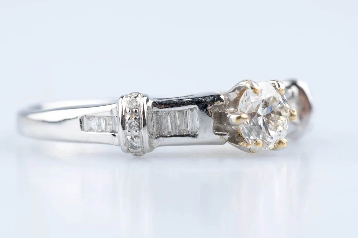 Alliance diamant en or blanc 18K avec diamants taille baguette sold by 58 Facettes product image thumbnail 5