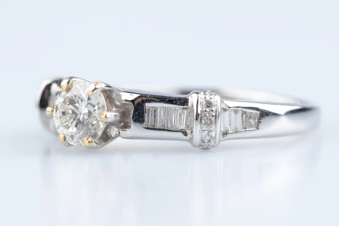 Alliance diamant en or blanc 18K avec diamants taille baguette sold by 58 Facettes product image thumbnail 4