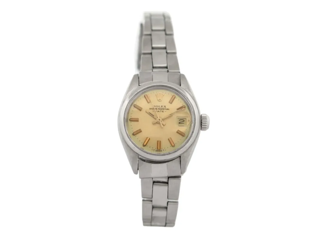 vintage montre ROLEX lady date 6917 acier 26mm bracelet oyster autimatique sold by 58 Facettes
