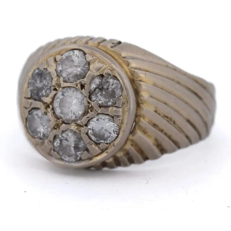 Bague vintage - Cluster en or 18 ct et diamants sold by 58 Facettes product image thumbnail 5