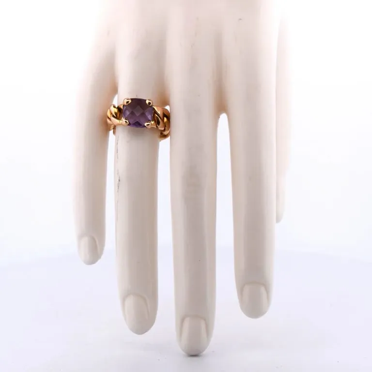 Bague vintage en or 18 ct avec améthyste sold by 58 Facettes product image thumbnail 2