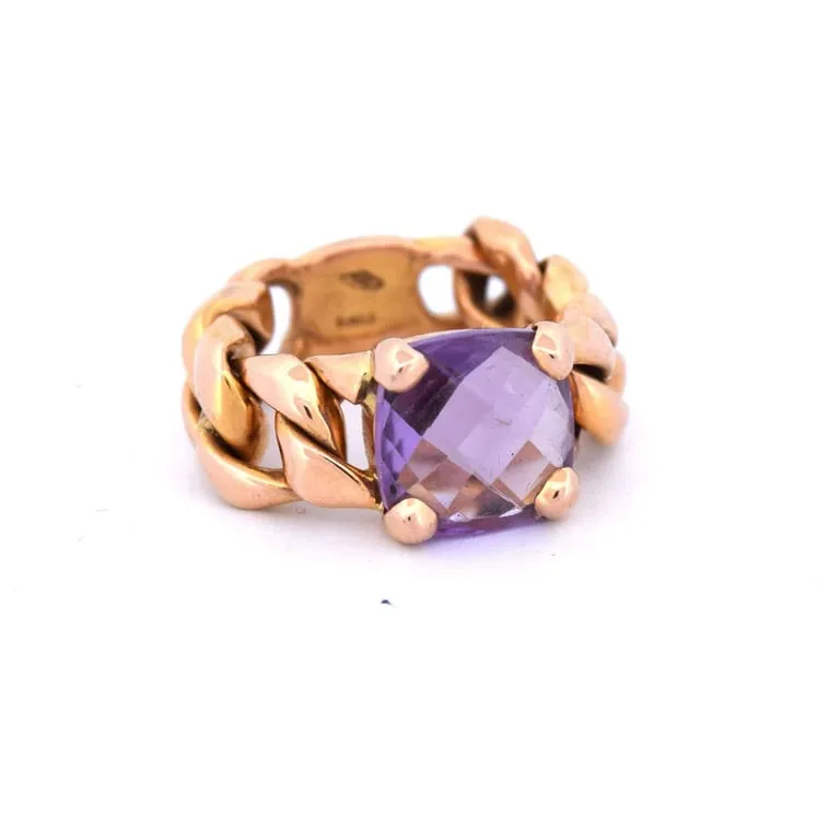 Bague vintage en or 18 ct avec améthyste sold by 58 Facettes product image thumbnail 3