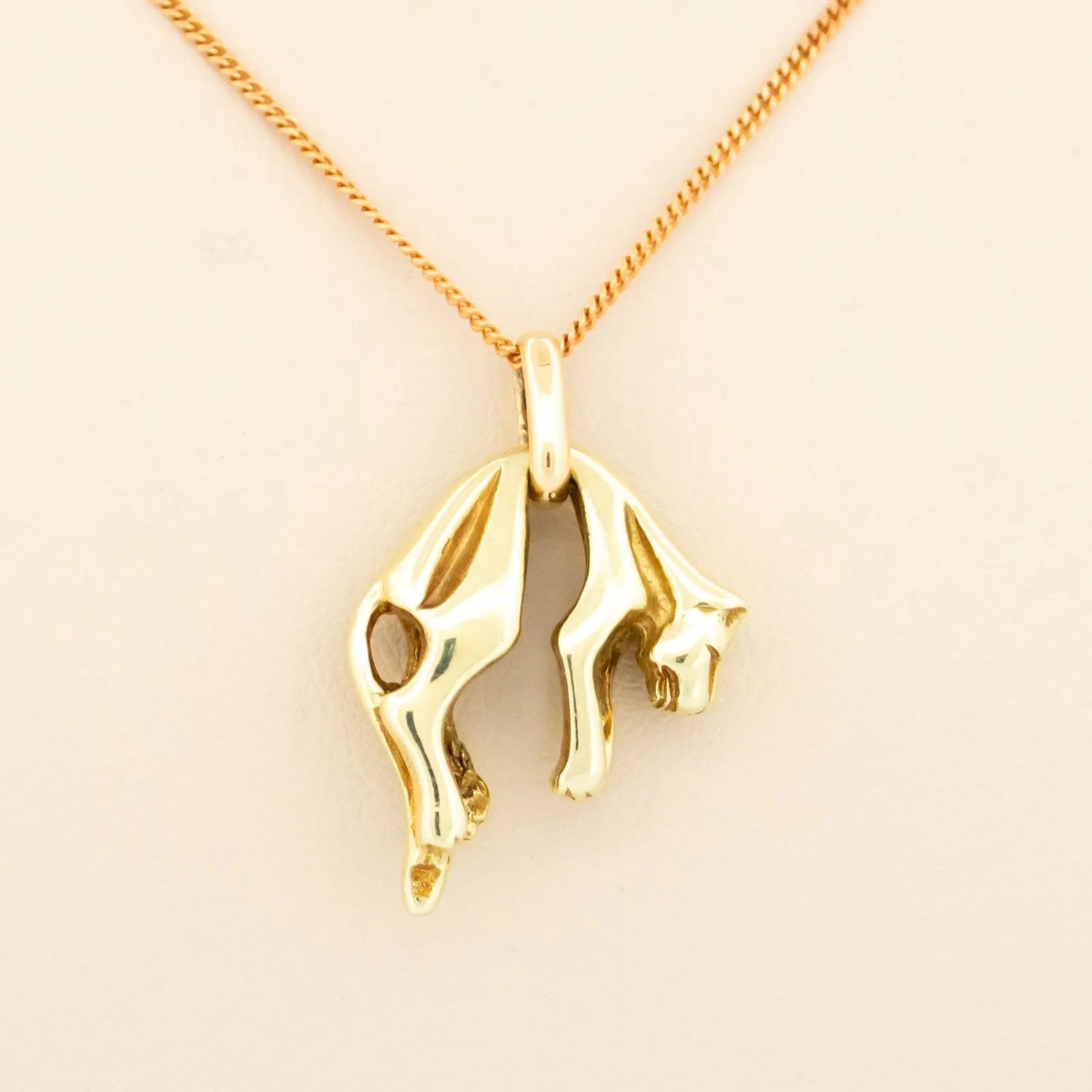Pendentif panthère vintage en or jaune 14 carats sold by 58 Facettes product image thumbnail 2