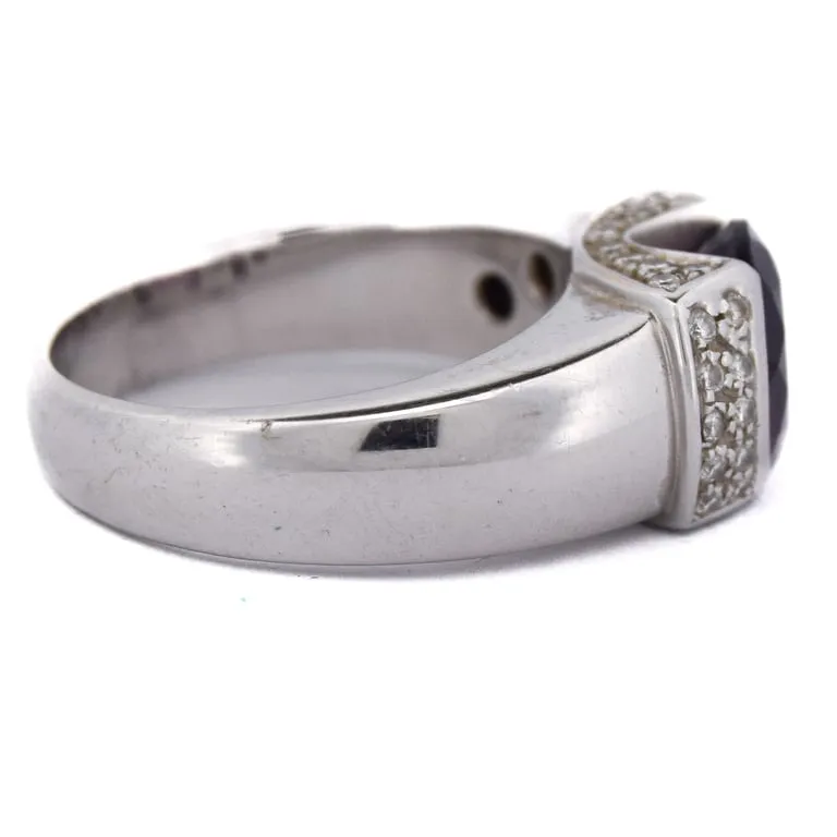 Bague vintage en or blanc 18 ct avec améthyste et diamants sold by 58 Facettes product image thumbnail 5
