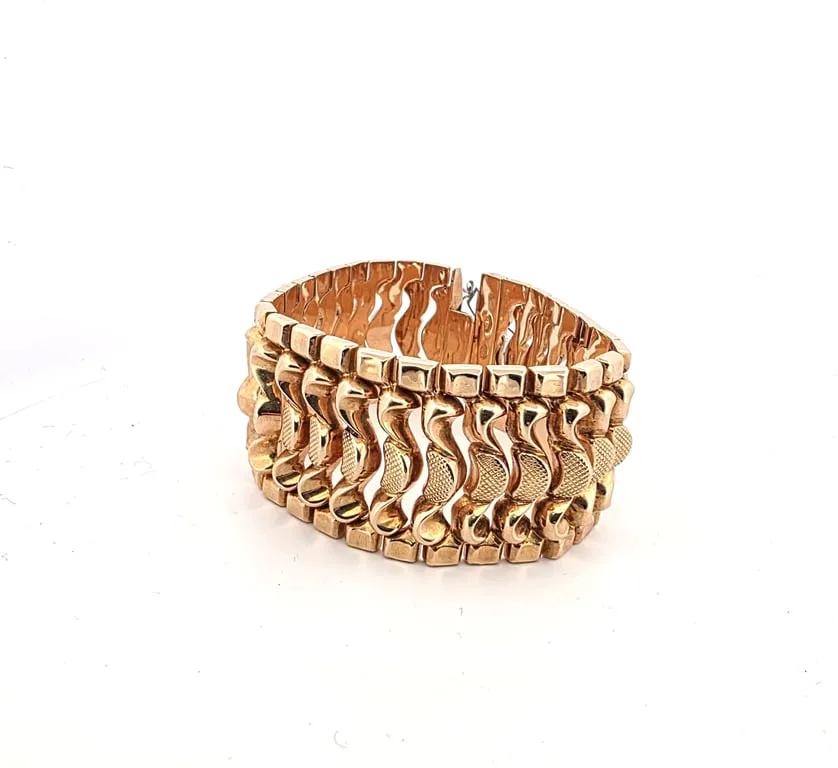 Bracelet en or jaune 18 ct massif sold by 58 Facettes