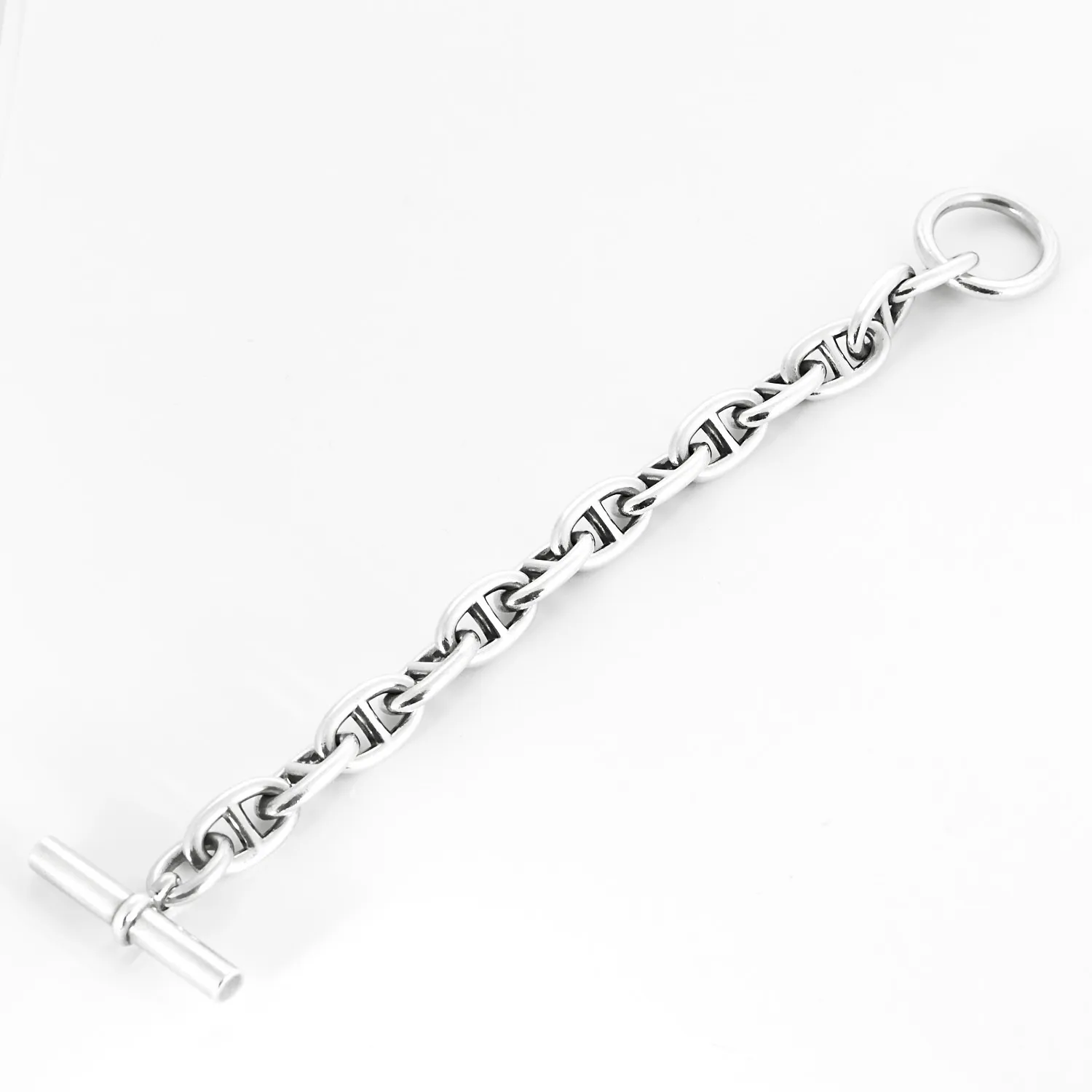 HERMES - Bracelet "Chaîne d'Ancre" Grand Modèle en argent sold by 58 Facettes product image thumbnail 3