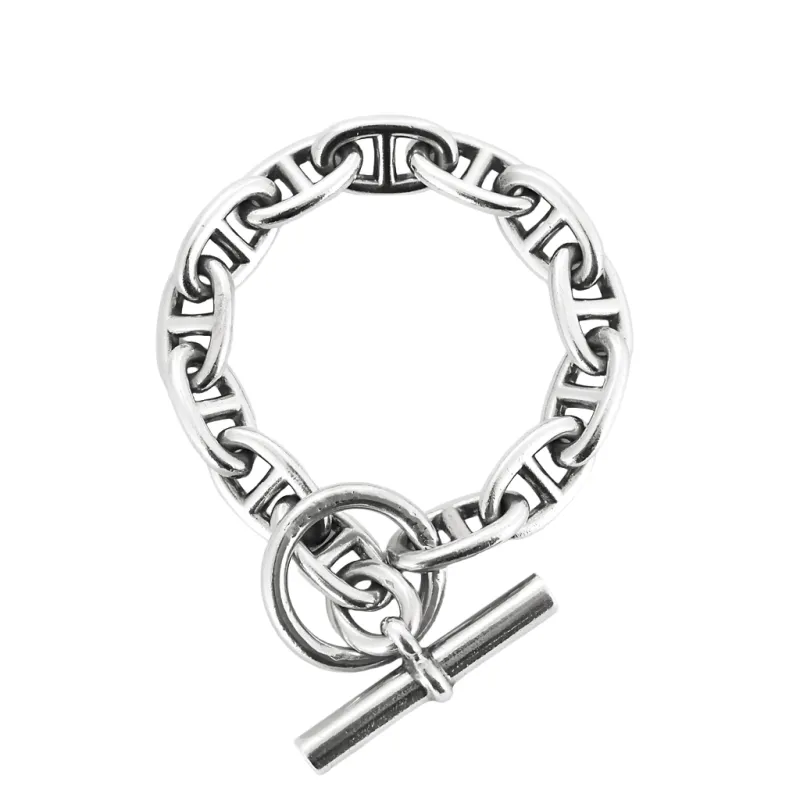 HERMES - Bracelet "Chaîne d'Ancre" Grand Modèle en argent sold by 58 Facettes