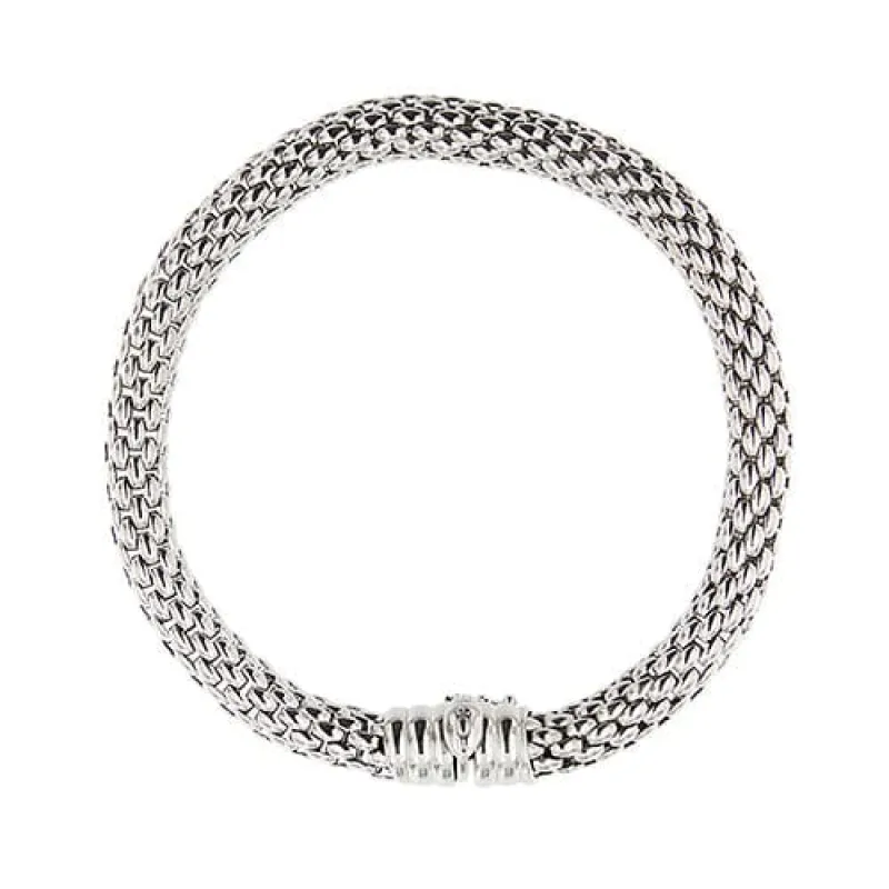 Fope Kaleida Flex-it - Bracelet maille popcorn en or blanc 18 ct made by 58 Facettes