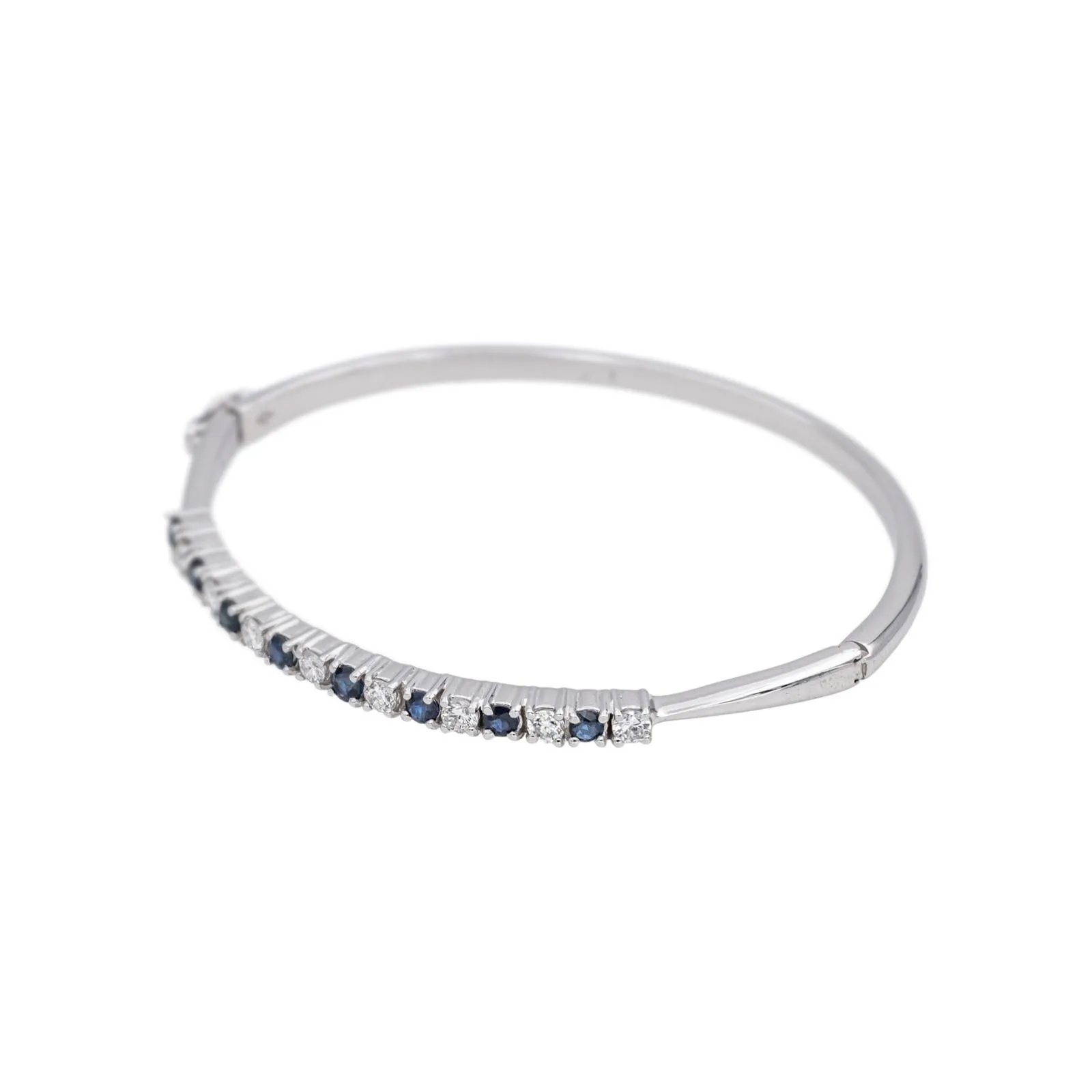 Bracelet Or blanc Diamant, Saphir sold by 58 Facettes product image thumbnail 4