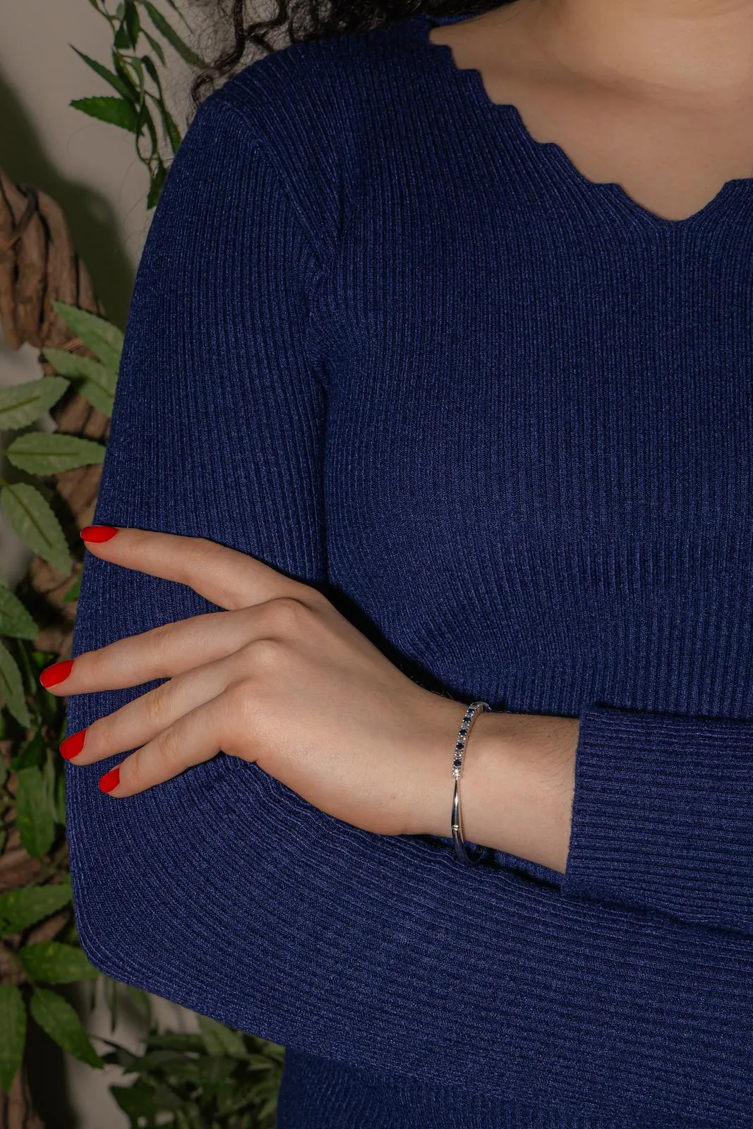 Bracelet Or blanc Diamant, Saphir sold by 58 Facettes product image thumbnail 2