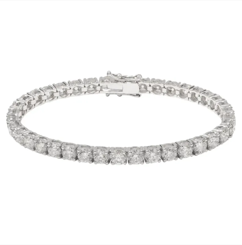 Bracelet tennis en or blanc et diamants 4,76 carats made by 58 Facettes