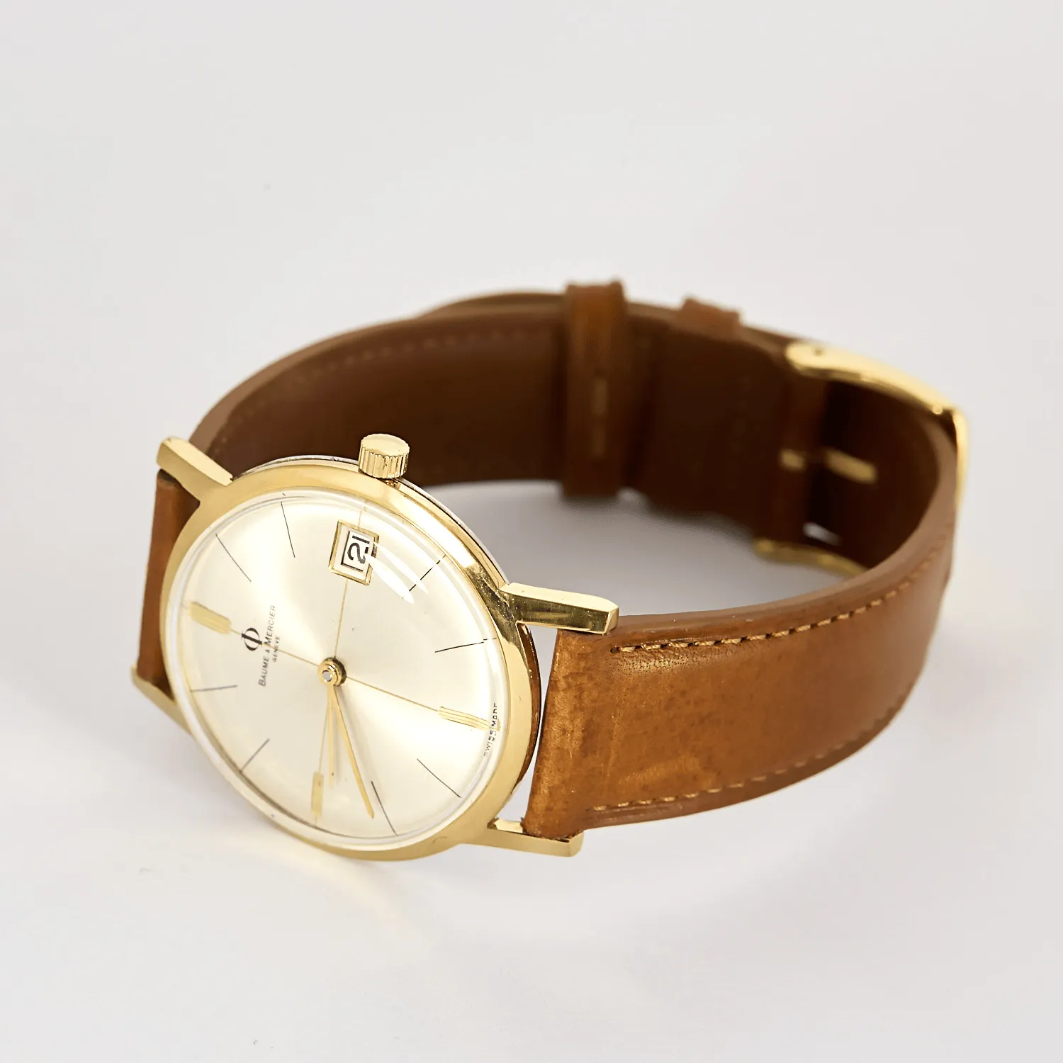 Baume et Mercier - Eterna Matic - Montre en acier plaqué or à boitier rond à mouvement automatique sold by 58 Facettes product image thumbnail 3