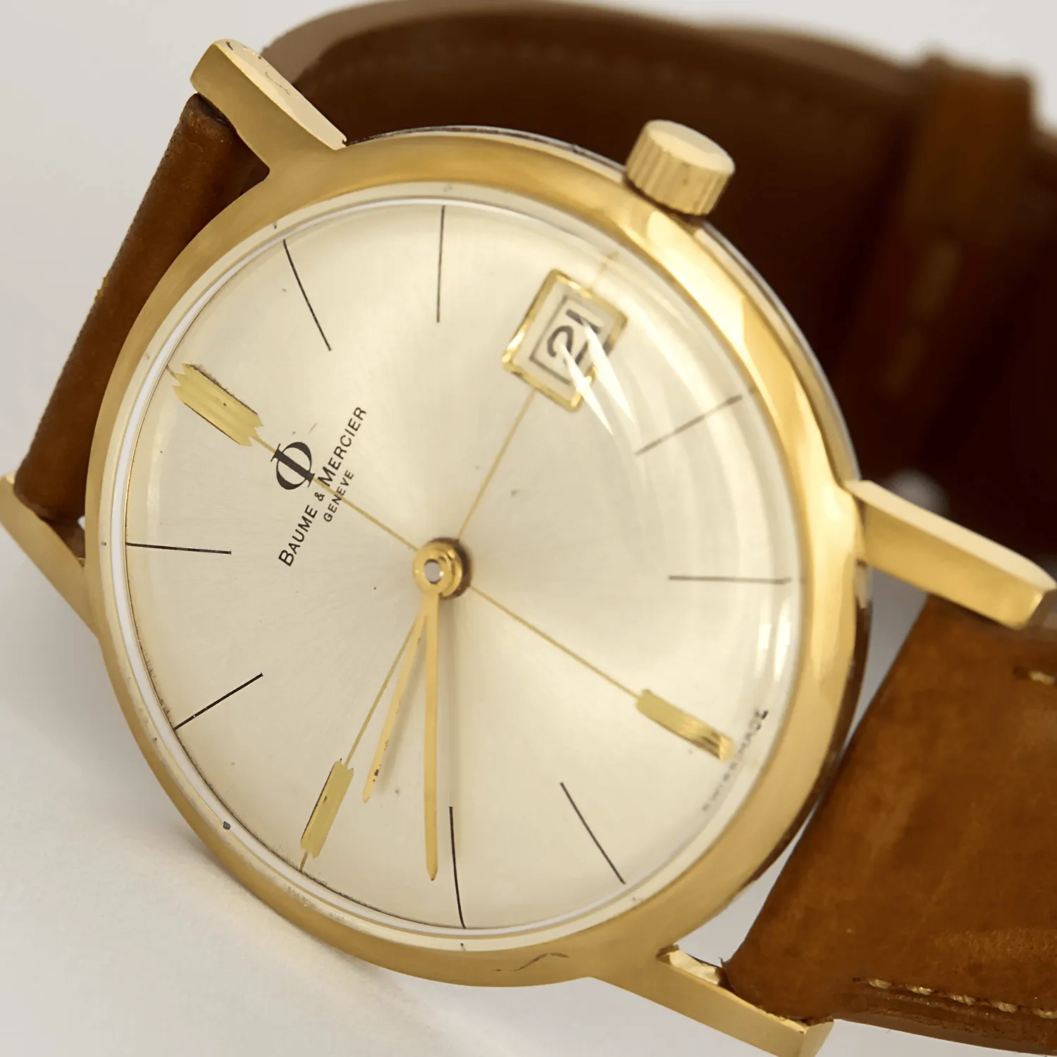 Baume et Mercier - Eterna Matic - Montre en acier plaqué or à boitier rond à mouvement automatique sold by 58 Facettes product image thumbnail 4