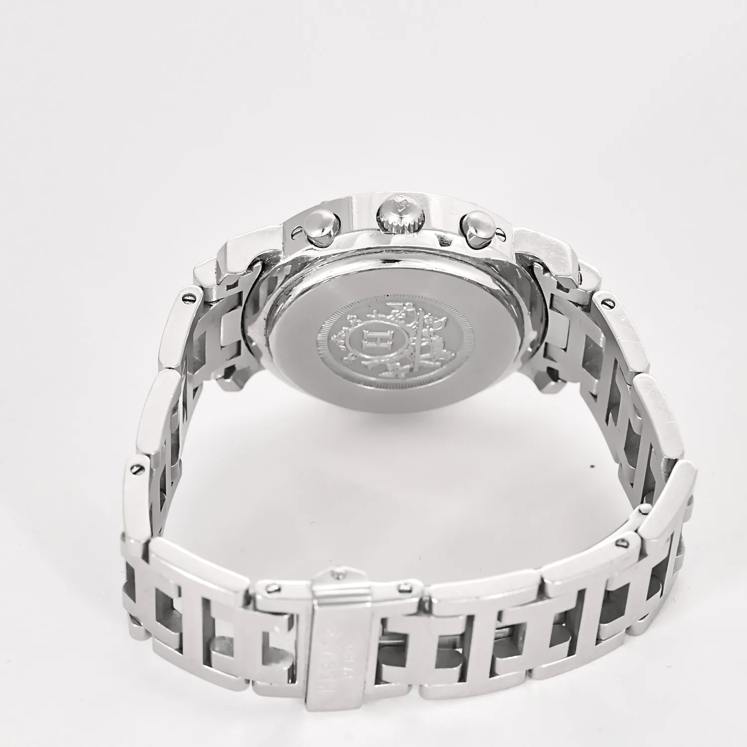 Hermès - Clipper Chrono - Montre en acier à boitier rond et à mouvement quartz sold by 58 Facettes product image thumbnail 5