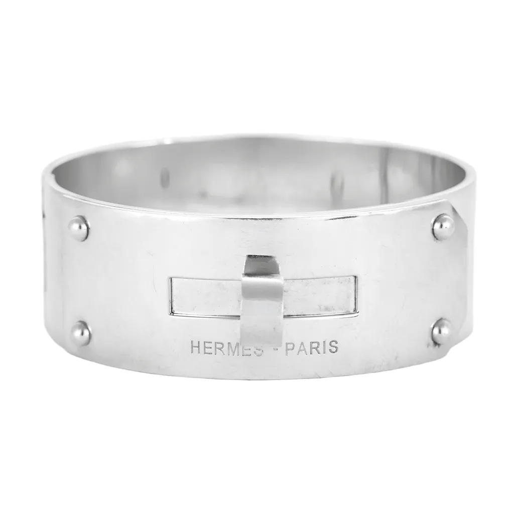 HERMES - Eclipse - Bracelet manchette en argent sold by 58 Facettes