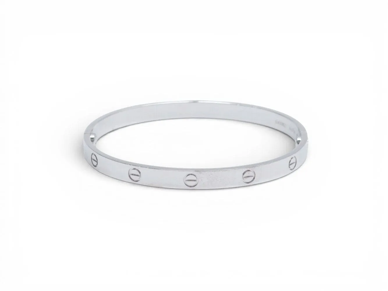 Cartier Love - Bracelet en or blanc (or gris) 18k, taille 20 sold by 58 Facettes product image thumbnail 3