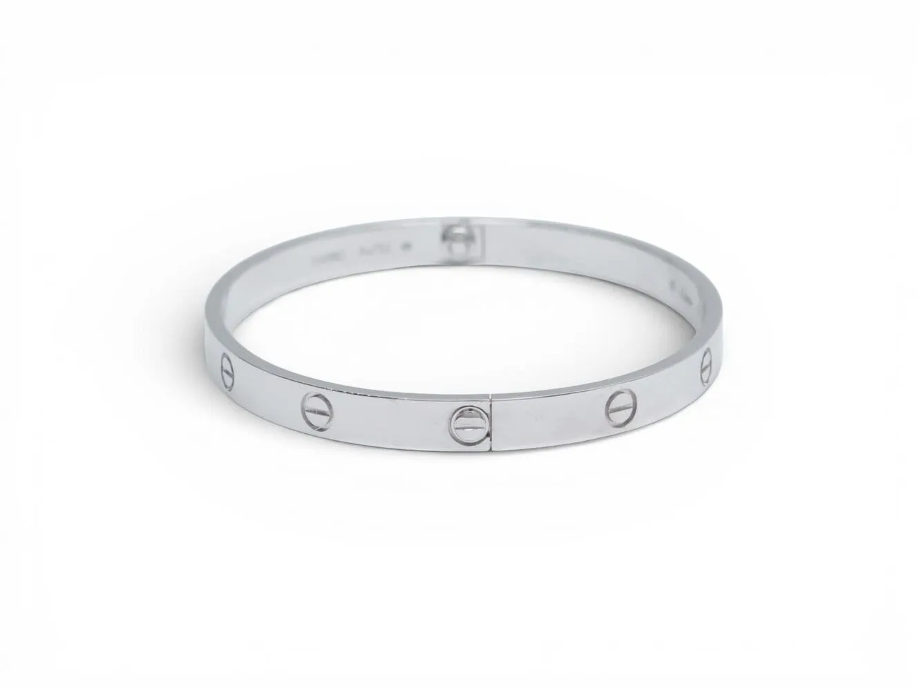 Cartier Love - Bracelet en or blanc (or gris) 18k, taille 20 sold by 58 Facettes product image thumbnail 4