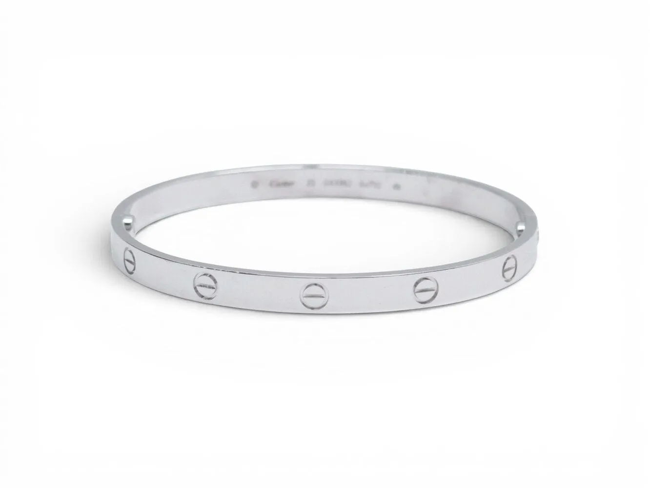 Cartier Love - Bracelet en or blanc (or gris) 18k, taille 20 sold by 58 Facettes