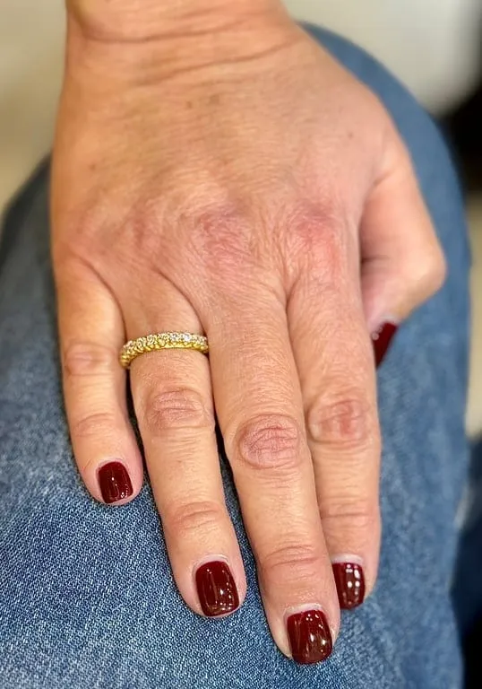 Alliance américaine - Bague tour complet en or jaune 18 carats et diamants sold by 58 Facettes product image thumbnail 3