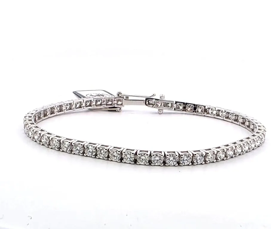 Bracelet tennis en or blanc 18 ct avec diamants sold by 58 Facettes