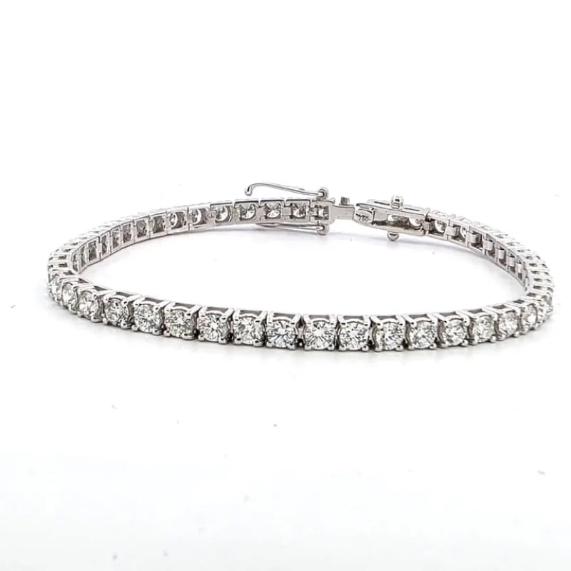Bracelet tennis - Bracelet en or blanc 18 ct et diamants made by 58 Facettes