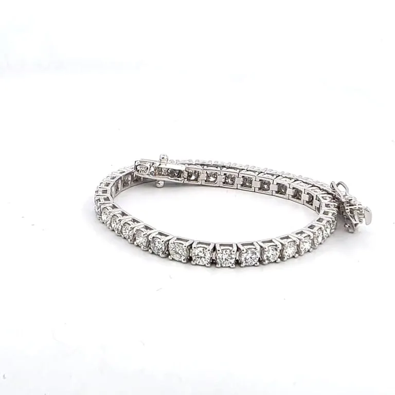 Bracelet tennis - Bracelet en or blanc 18 ct et diamants sold by 58 Facettes product image thumbnail 5