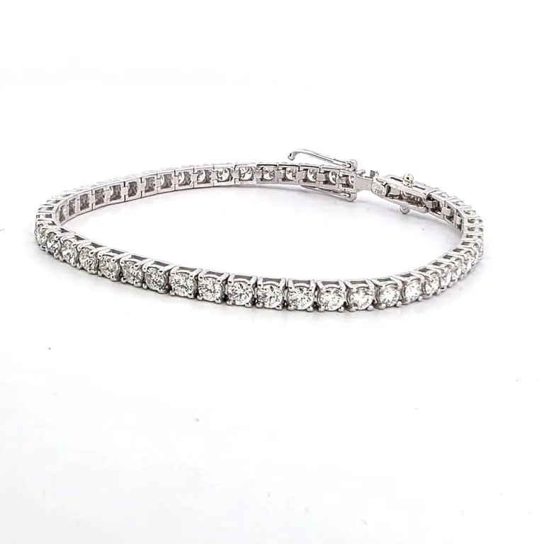 Bracelet tennis - Bracelet en or blanc 18 ct et diamants sold by 58 Facettes product image thumbnail 2