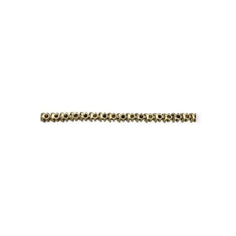 Bracelet ligne en or jaune 14K serti de saphirs et diamants sold by 58 Facettes product image thumbnail 5