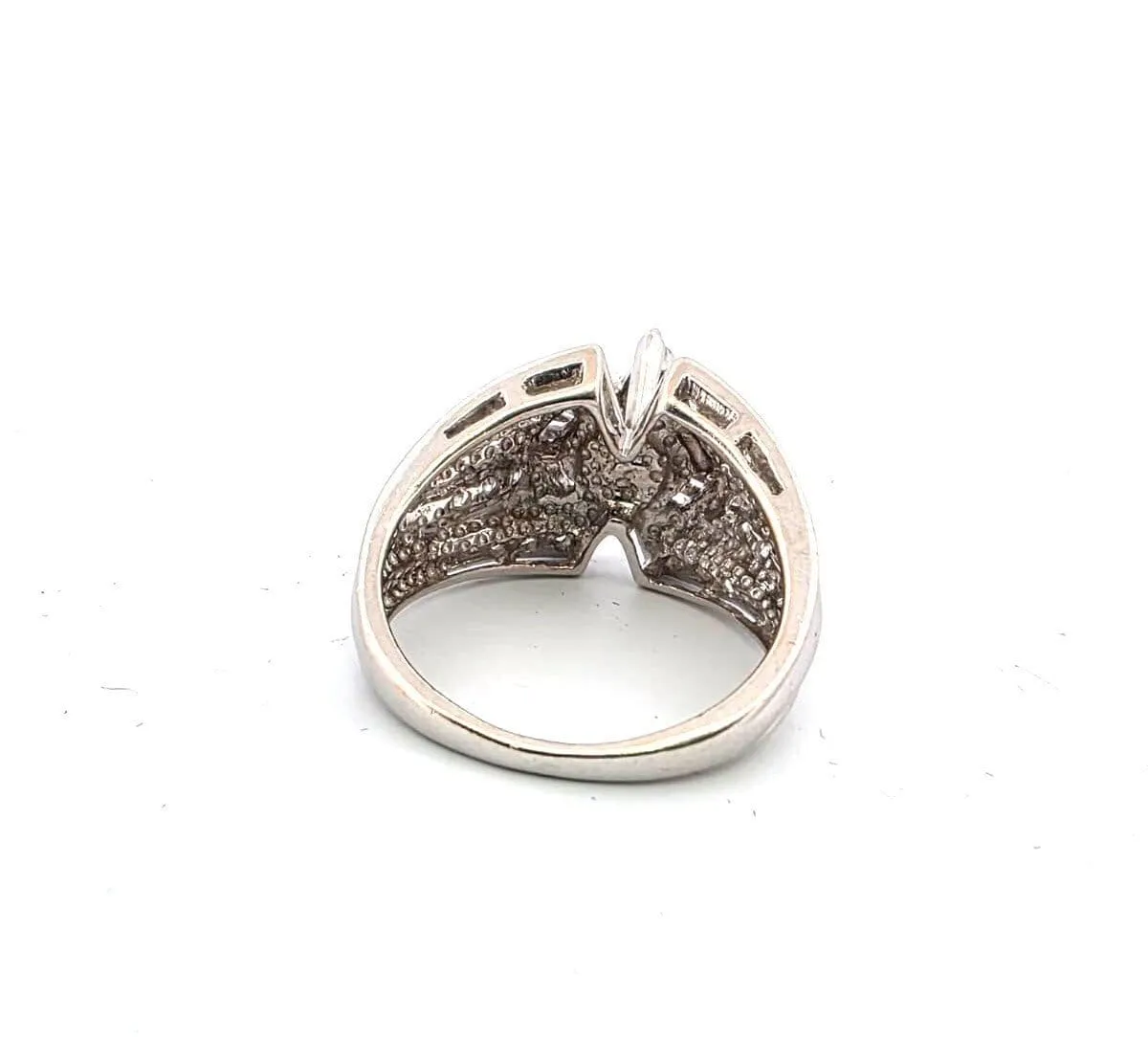 Bague en or blanc avec diamants sold by 58 Facettes product image thumbnail 5