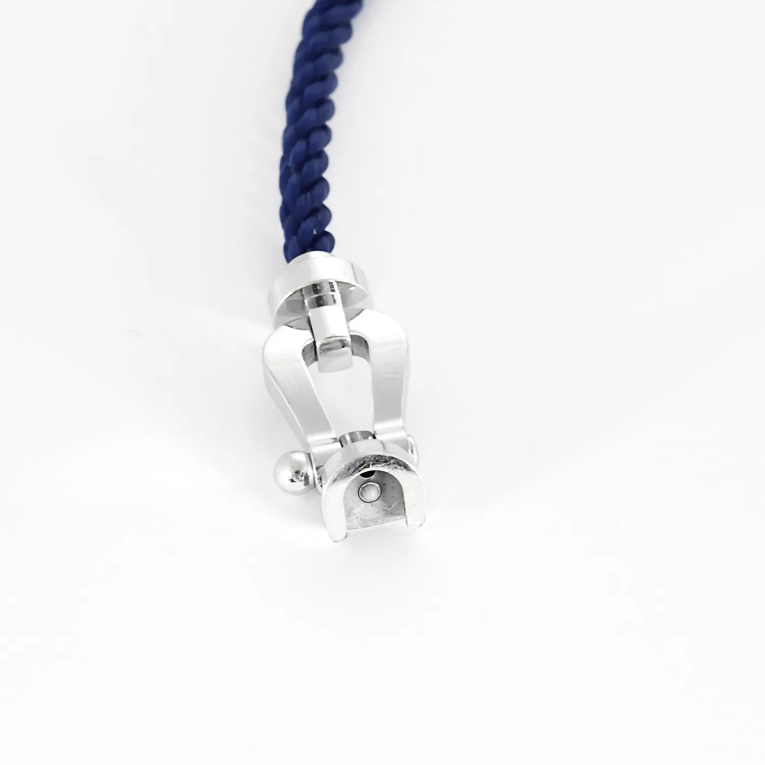 FRED - FORCE 10 - Moyen modèle - Bracelet en acier et manille en or blanc sold by 58 Facettes product image thumbnail 5