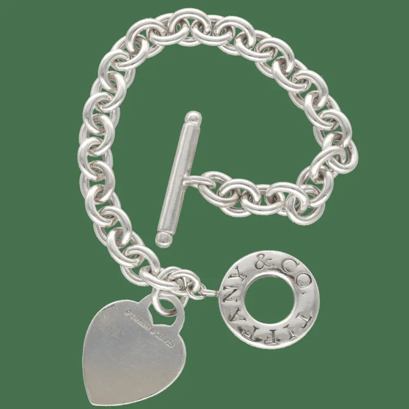 Bracelet Tiffany & Co Return to Tiffany Cœur – Argent – Fermoir Bascule – Taille Small made by 58 Facettes