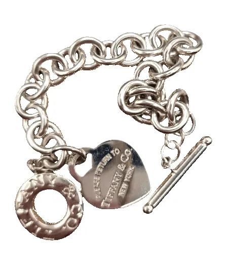 Tiffany - Bracelet Return to Tiffany Heart Tag en argent 925 sold by 58 Facettes