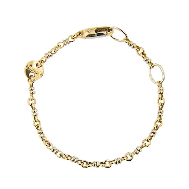 Barakà - Bracelet homme bicolore en or jaune et or blanc 18 ct made by 58 Facettes