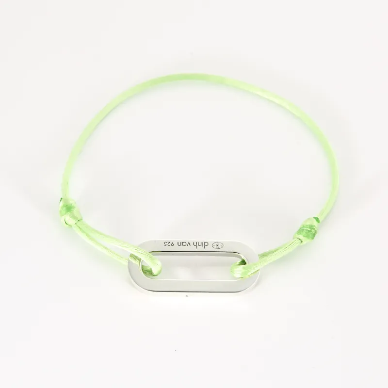 Dinh Van - Bracelet cordon Maillon XL en argent made by 58 Facettes