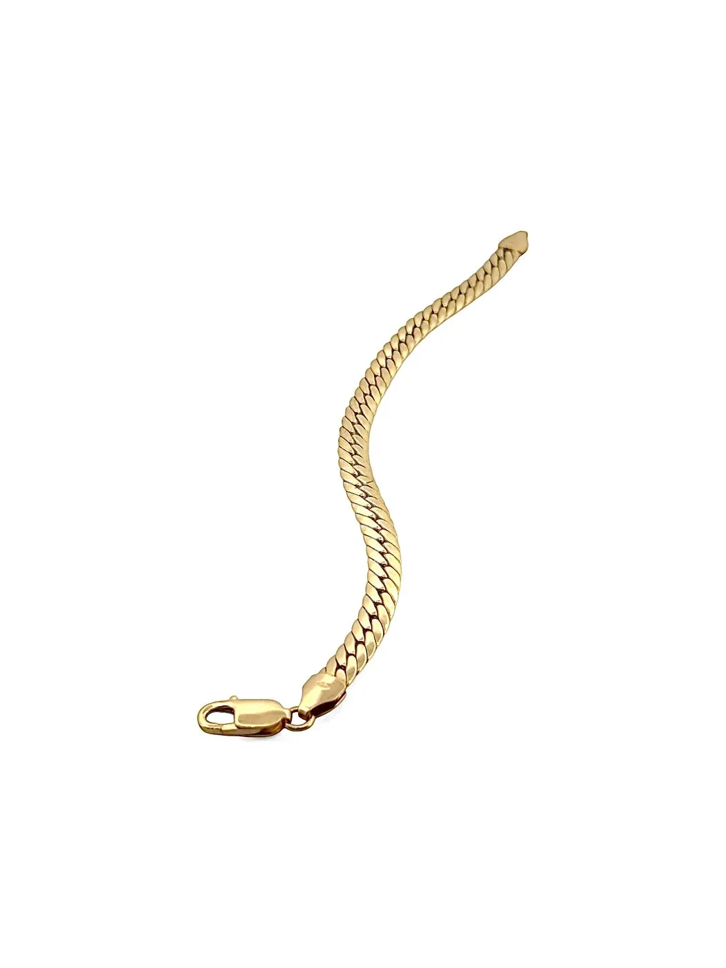 Bracelet maille anglaise en or jaune 18 carats sold by 58 Facettes product image thumbnail 2